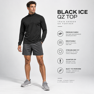 Custom Men's Quarter <b>Zip</b> Performance Pullover Lightweight Polyester Breathable Sports <b>Top</b> Running OEM Supplier Activewear - Product Image 2