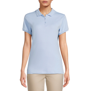 Latest Design Solid Color Women's Stylish Polo Shirts Custom Design Color Size Fashionable Turn Down Collar Polo Shirts - Product Image 2