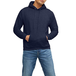 Sweat-shirt à capuche pour homme, coupe classique, coton/polyester, pull décontracté avec poche avant, vêtements d'automne, sweats à capuche pour homme en vente - Product Image 1