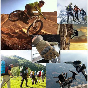 ถุงมือยุทธวิธีขายส่ง ถุงมือกันกระแทกแบบเต็มนิ้ว ถุงมือป้องกันมือสำหรับกิจกรรมกลางแจ้ง ถุงมือยุทธวิธีพร้อมโลโก้สั่งทำ - Product Image 6