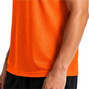 Custom <b>Men's</b> <b>Mesh</b> Tank <b>Top</b> Breathable <b>Mesh</b> Comfort Fit Custom Made Active Style Sports Vest Premium Quality For <b>Men</b> Wear - Product Image 5
