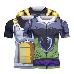 Camisetas Deportivas Ligeras y Transpirables de Punto para Hombre, Cuello Redondo, Spandex, Poliéster, 160g, Último Diseño, Ropa de Anime con Transferencia Térmica - Product Image 1