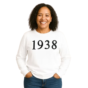 Sudadera Blanca para Mujer con Bordado 3D en Relieve, Estilo Casual, Manga Larga, Cómoda para el Día a Día - Product Image 1