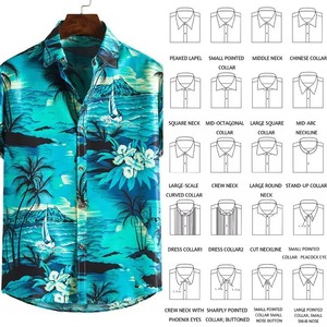 Men's <b>Short</b> <b>Sleeve</b> Digital Printed Cotton Casual Shirt V-neck Summer Breathable Knitted <b>Button</b>-<b>Up</b> Eco-Friendly Quick Dry 140g - Product Image 5