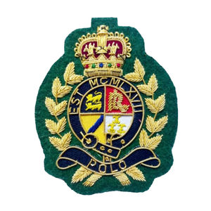 Insignia de Blazer de Lujo Hecha a Mano con Bordado de Hilo Metálico sobre Base de Tela de Lona para Uniformes y Chaquetas - Product Image 5