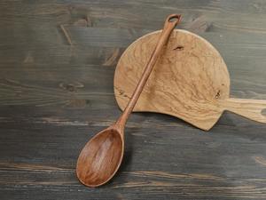 Cuchara de Té de Madera Natural, Ecológica, Hecha a Mano, para Café, Té, Azúcar y Especias, Acabado Liso, Utensilio de Cocina - Product Image 6