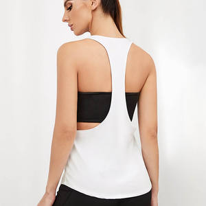 Camiseta Deportiva Informal sin Mangas para Mujer, Camiseta de Gimnasio Holgada, Camiseta Deportiva de Yoga para Mujer, Venta al por Mayor para Fitness - Product Image 4