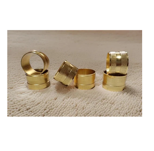 Anillos de Servilleta de Latón Ecológicos Personalizables con Diseño Navideño Clásico Moderno, Decoración de Mesa al por Mayor - Product Image 2