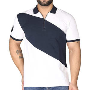 Chemises Polo Homme d'Été de Qualité Supérieure, Design Décontracté à Fermeture Éclair, Manches Courtes, Col Rabattu, Respirantes, Imprimées - Product Image 1