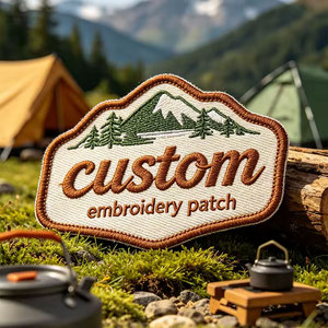 Custom Style Embroidered DIY Custom Your Logo <b>Patch</b> Hook & Loop woven Print <b>Patches</b> <b>Sew</b> Iron <b>On</b> <b>Patches</b> - Product Image 2