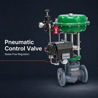 Vanne de régulation à diaphragme pneumatique avec positionneur électropneumatique pour le contrôle du débit industriel OEM