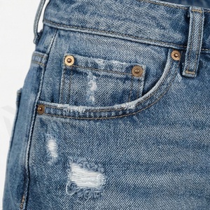 กางเกงยีนส์ขาสั้นผู้หญิงแบบทำลายพิเศษ กระโปรงขาดๆ สำหรับสาวๆ กระโปรงผ้าฝ้ายมีกระเป๋า เสื้อผ้าแฟชั่นลำลองคุณภาพพรีเมียม _1 - Product Image 5