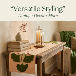 Elegante Camino de Mesa para Mesa de Comedor |   Lino Decorativo de Tela Reutilizable de Primera Calidad para Decoración del Hogar, Protección y Calidad de Exportación - Product Image 3