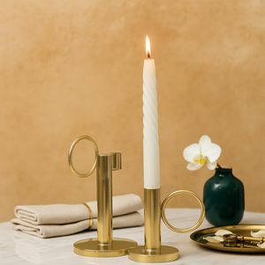 Support de bougie en métal doré pour la décoration de la maison, centre de table de salle à manger, pièce de salon, décoration esthétique - Product Image 4