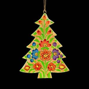 Ornement de Noël floral créatif de luxe de haute qualité, décoration de sapin en plastique pour la décoration intérieure des fêtes - Product Image 1