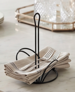 Distributeur de papier essuie-tout en fil de fer noir durable avec revêtement en poudre, idéal pour la cuisine, le bureau et l'accueil des invités - Product Image 5