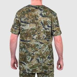 T-shirt de pêche personnalisé respirant et confortable, extensible, motif camouflage délavé, vintage, à manches courtes, pour la chasse - Product Image 4