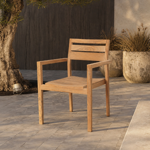 Meubles en teck au design moderne et distinctif, adaptés à une utilisation en extérieur ; résistants à la pourriture et aux intempéries. - Product Image 1