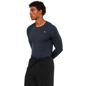 <b>Mens</b> Muscle Fit Long Sleeve T <b>Shirt</b> <b>Blue</b> Gym Workout Bodybuilding Fitness Training Athletic Top - Product Image 3