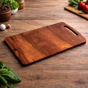 Tabla de cortar de madera duradera con grano natural y asa, para cocina, venta al por mayor, exportación mundial - Product Image 2