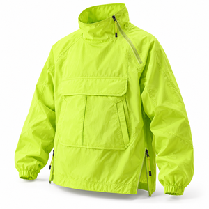<b>Pink</b> Orange Two Tone Windbreaker <b>Jacket</b> Lightweight Windproof Outdoor Rain Shell Unisex Sports Workwear Hiking Camping Rainwear - Product Image 2