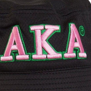 AKA <b>Floppy</b> Bucket <b>Hat</b> AKA Embroidered Greek Bucket Cap Lightweight Cotton Fisherman <b>Hat</b> Outdoor Travel Beach Sun <b>Hat</b> - Product Image 4