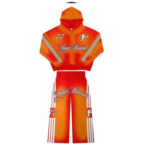 Conjunto Deportivo de Invierno para Hombre, Estilo Casual, Sudadera con Capucha y Pantalones, Ropa Deportiva al Por Mayor, 100% Algodón Transpirable Anti-Pilling - Product Image 2