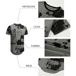 เสื้อยืดพิมพ์ลายกราฟิก 3 มิติสำหรับผู้ชาย |   เสื้อยืดแฟชั่นแขนสั้นฤดูร้อนลำลองสุดเท่ - Product Image 5