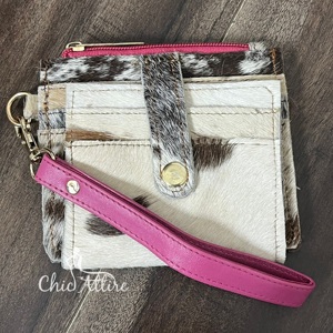 2026 New Collection Handcrafted Real Cowhide Leather Coin <b>Purse</b> With Wristlet Western Style ATM Card Holder Clutch for Multi Use - Product Image 1