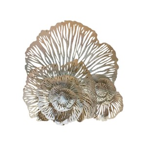 Modern Metal <b>Flower</b> <b>Wall</b> Art Decor Luxury 3D Floral Iron <b>Wall</b> Sculpture for Living Room Hotel Home <b>Wall</b> Hanging Decoration - Product Image 1