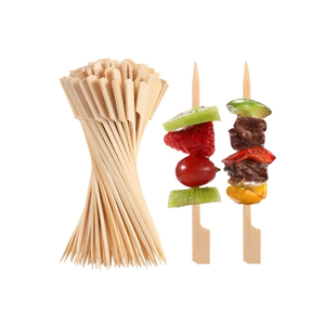 BEST SELLING Clean Bamboo Skewers Smooth Surface Perfect For <b>BBQ</b> Meat Grilling And Elegant Fruit Appetizer Serving In Party - Product Image 1