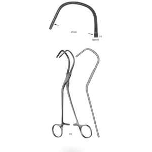 Pinzas de Anastomosis Aórtica WARSAW MEDICAL con Certificación CE, Instrumentos Quirúrgicos Manuales Reutilizables de Acero Inoxidable, Modelo WM-AAC-01 - Product Image 3