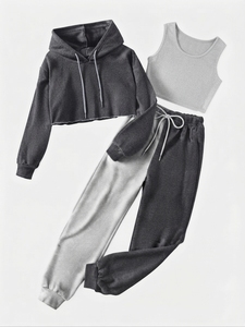 Conjunto Deportivo de Dos Piezas para Mujer, al por Mayor, OEM, ODM, con Logotipo Personalizado, Ropa Deportiva Informal de Moda, Fabricante y Proveedor - Product Image 6