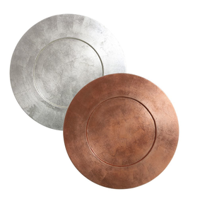 Assiette de Présentation en Bois Écologique au Design Personnalisé, Classique, Lavable au Lave-Vaisselle, Faite à la Main, 13 Pouces, Style Antique, Contact Alimentaire, Vente en Gros - Product Image 1