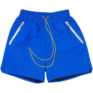 Hot Selling Men's Shorts <b>Elastic</b> Polyester Double-layer Fabric Fast Dry Summer Blank Sports Mesh Shorts high quality - Product Image 3