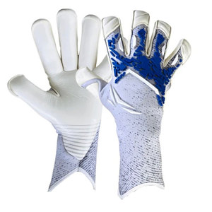 Football Goalkeeper Gloves Full Finger Latex <b>Material</b> Non-Slip Breathable Quick Drying Powerful Catch Pull on Closure Unisex - Product Image 1