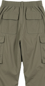 Women's Winter Parachute Cargo Pants High Waist Loose Fit Streetwear Multi Pocket Lightweight Anti-Wrinkle Casual Trousers - Product Image 3