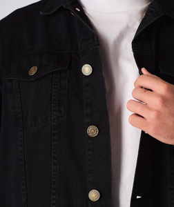Vestes en jean pour hommes, style streetwear, manches longues, décontractées, élégantes, confortables, design uni, prix abordable, vente en gros - Product Image 6