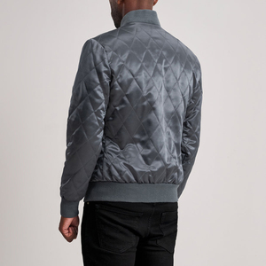 Vestes en satin pour hommes 100% satin, couleur gris, élégantes, manches longues, vêtements d'hiver, vestes en satin pour hommes - Product Image 5