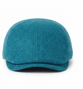 Autumn Winter Fashion Plaid Turquoise Ivy Hat <b>Flat</b> <b>Cap</b> Vintage Driving Hat High Quality Unisex Casual Travel <b>Cap</b> Custom Logo OEM - Product Image 1