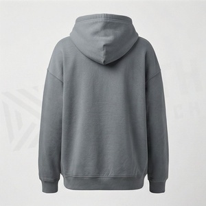 Drop-shoulder Winter Women's Customized Color Cotton Eco-Friendly Fleece Casual Long Sleeve Hooded Pullover Streetwear - Product Image 2