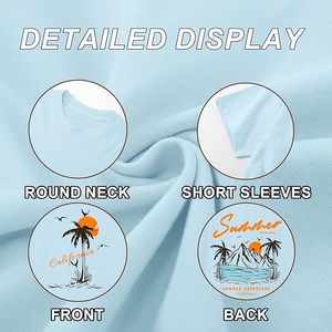 Camiseta Estampada para Hombre, Informal, Gráfica, de Algodón, Cómoda, de Manga Corta, Moderna, de Alta Calidad, Elegante - Product Image 6