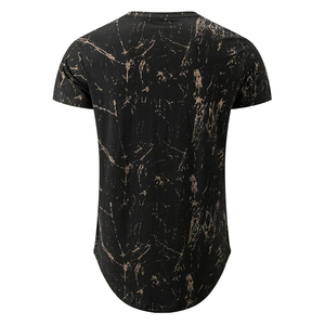 T-shirt Homme Personnalisé 2026 Streetwear – Couleur Unie, Polyester/Coton, Style Urbain, Respirant, Écologique – Vente en Ligne - Product Image 2