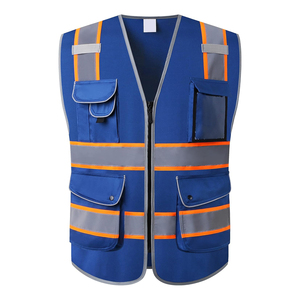 Custom Logo Workwear <b>Uniforms</b> Safety Vest Lightweight Reflective <b>Construction</b> Safety Vest Premium Manufacturer - Product Image 5