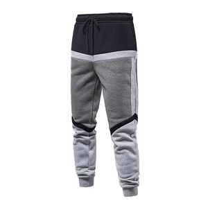 Survêtements décontractés pour hommes gris et noirs, taille XL, en molleton, pour l'hiver, avec pantalon à taille élastique, ensembles de survêtements 2 pièces - Product Image 3