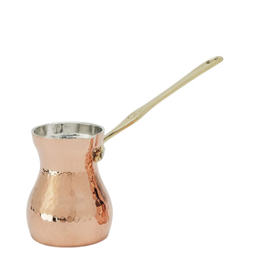 Premium Handcrafted Copper Turkish <b>Coffee</b> Pot Durable Tin Lined Ibrik Cezve With Wooden Handle Vintage Style <b>Coffee</b> Maker - Product Image 4