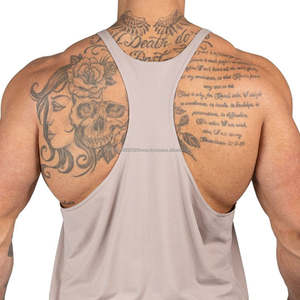 Débardeurs pour hommes respirants à motif 3D, grande taille, style streetwear, logo personnalisé OEM, design d'été, fitness, 100% coton - Product Image 2