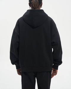 เสื้อฮู้ดดี้พิมพ์ลายพัฟฟ์แบบกำหนดเอง แบรนด์โลโก้สั่งทำได้ ไซส์พลัส ผ้าฝ้ายผสมโพลีเอสเตอร์ สำหรับผู้ชาย สไตล์ฮิปฮอป สตรีทแวร์ - Product Image 5