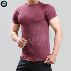 Camiseta Deportiva Transpirable para Hombre, para Gimnasio, Entrenamiento, de Poliéster/Algodón, de Secado Rápido, Compresión - Product Image 3
