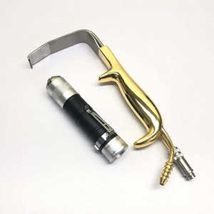 Rétracteurs mammaires en fibre optique TEBBETTS avec dents et tube d'aspiration, plaqués or, instrument de chirurgie plastique réutilisable par Dentavex - Product Image 6